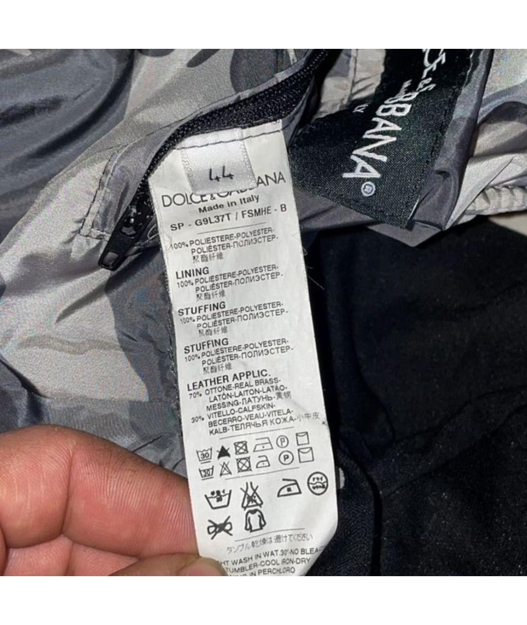 DOLCE&GABBANA Хаки полиэстеровый жилет, фото 3