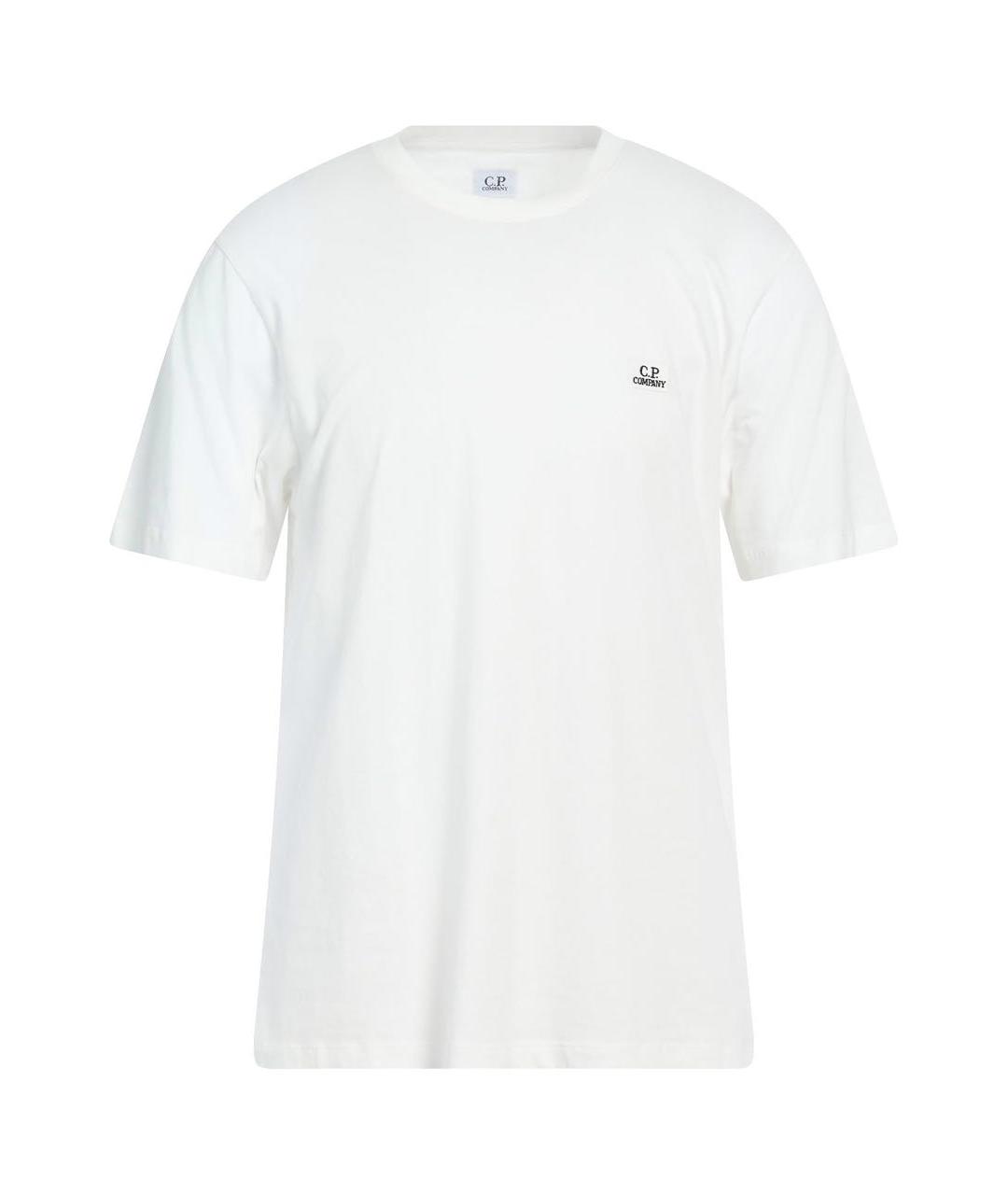 CP COMPANY Белая хлопковая футболка, фото 4