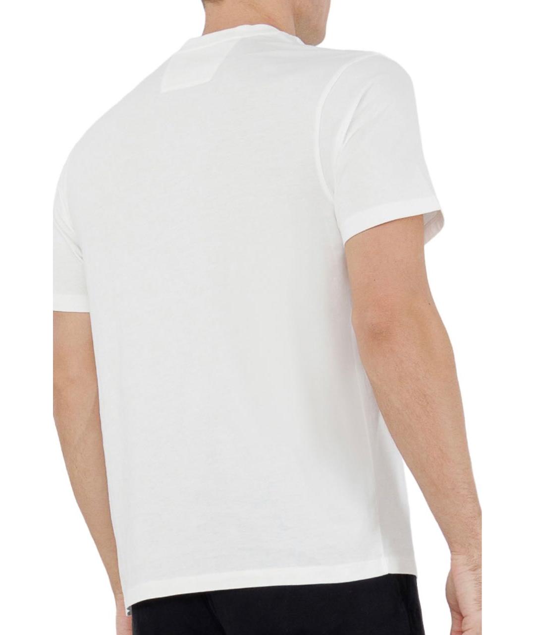 CP COMPANY Белая хлопковая футболка, фото 2