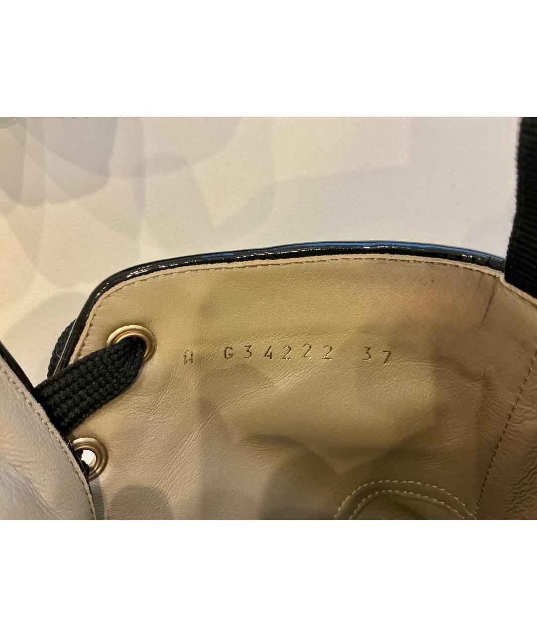 CHANEL Бежевые текстильные кеды, фото 9