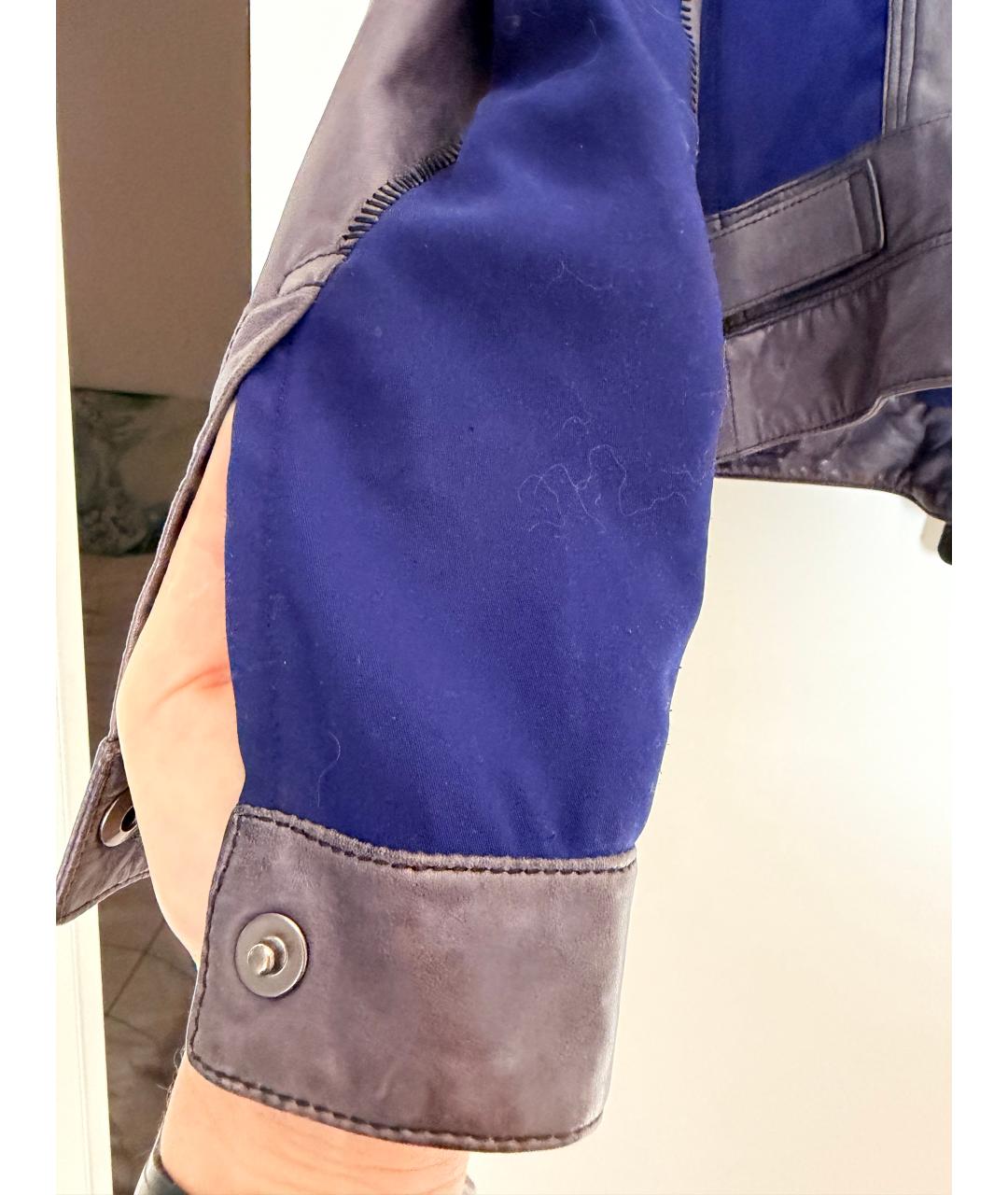 BOTTEGA VENETA Фиолетовая кожаная куртка, фото 5