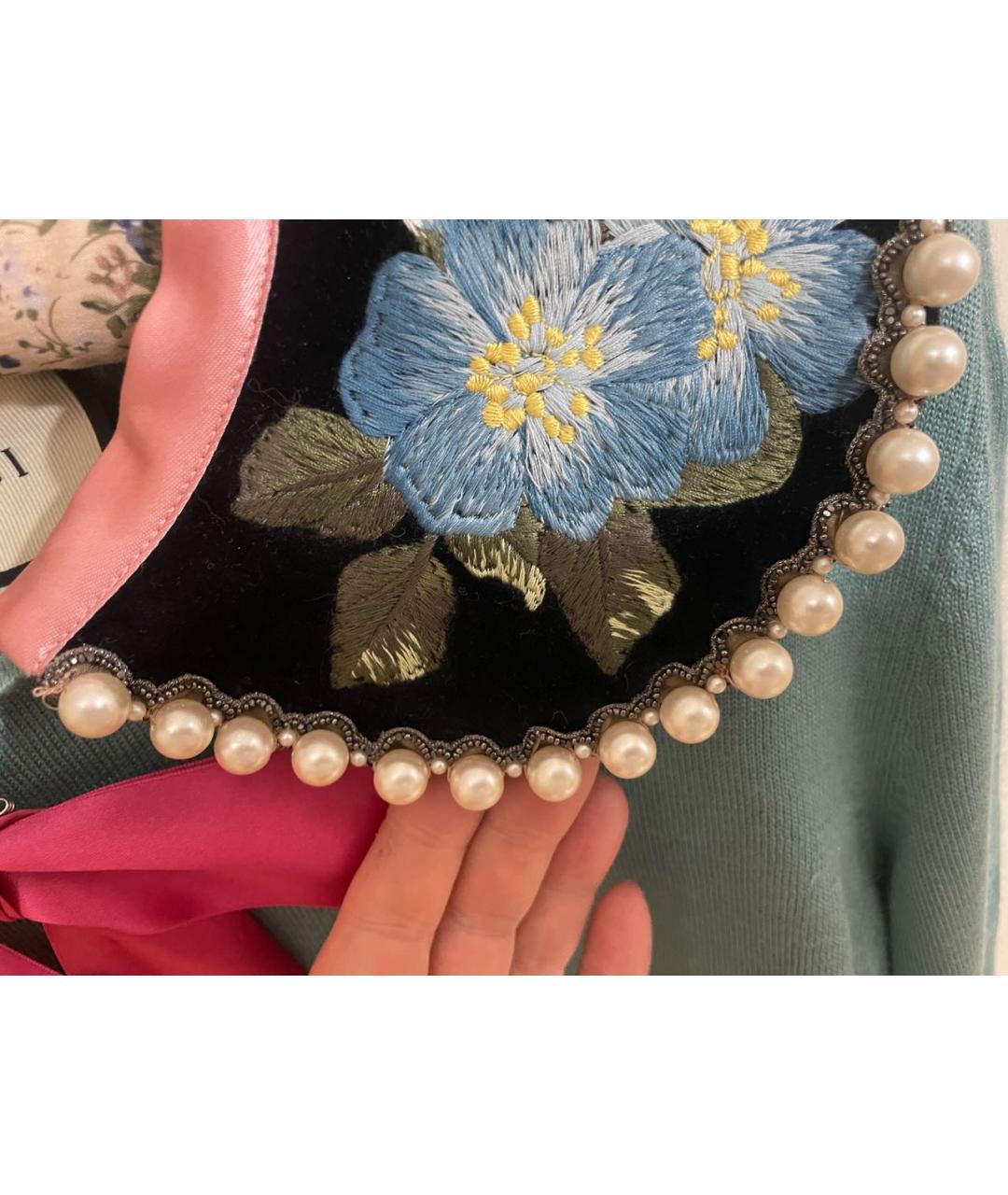 GUCCI Зеленый кашемировый джемпер / свитер, фото 4