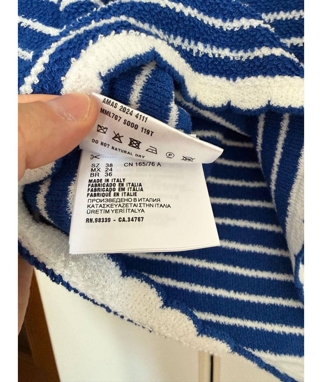 MIU MIU Синяя хлопковая блузы, фото 3