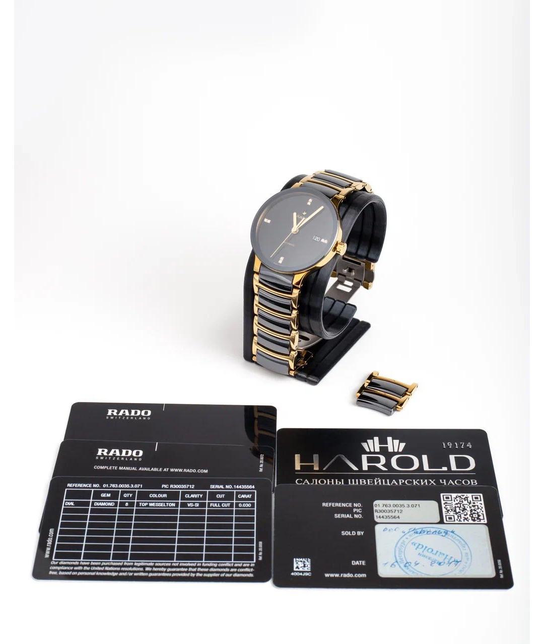 RADO Черные часы, фото 3