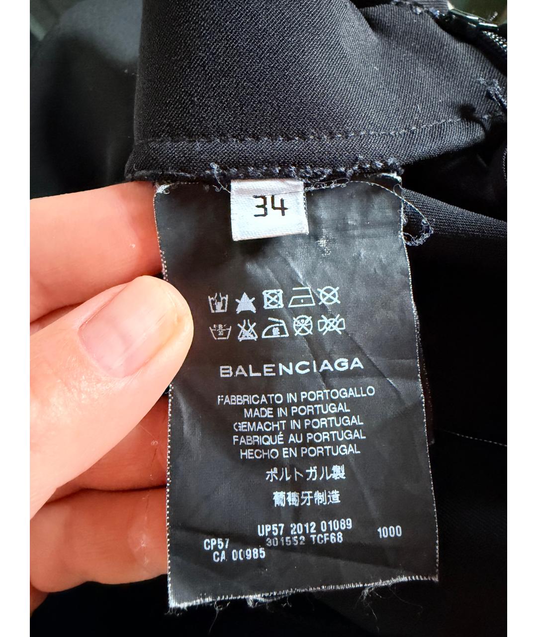 BALENCIAGA Черные ацетатные леггинсы и велосипедки, фото 4