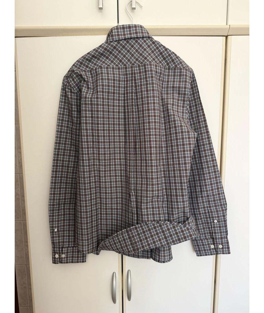 MIU MIU Коричневая хлопковая рубашка, фото 2