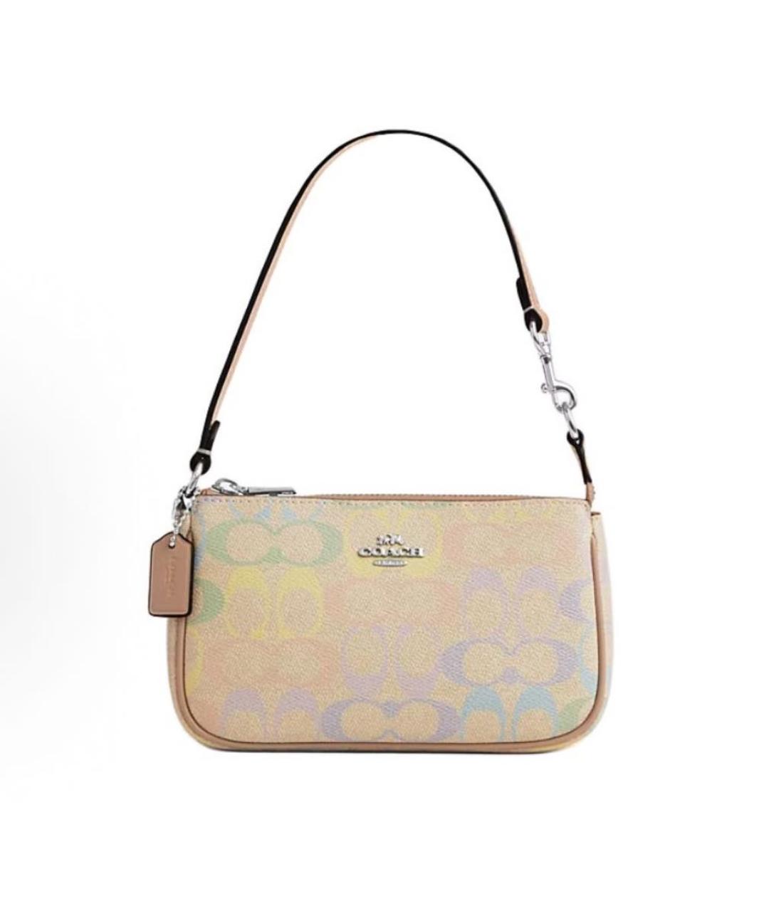 COACH Бежевая сумка через плечо, фото 9