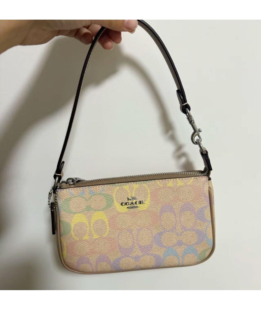COACH Бежевая сумка через плечо, фото 7