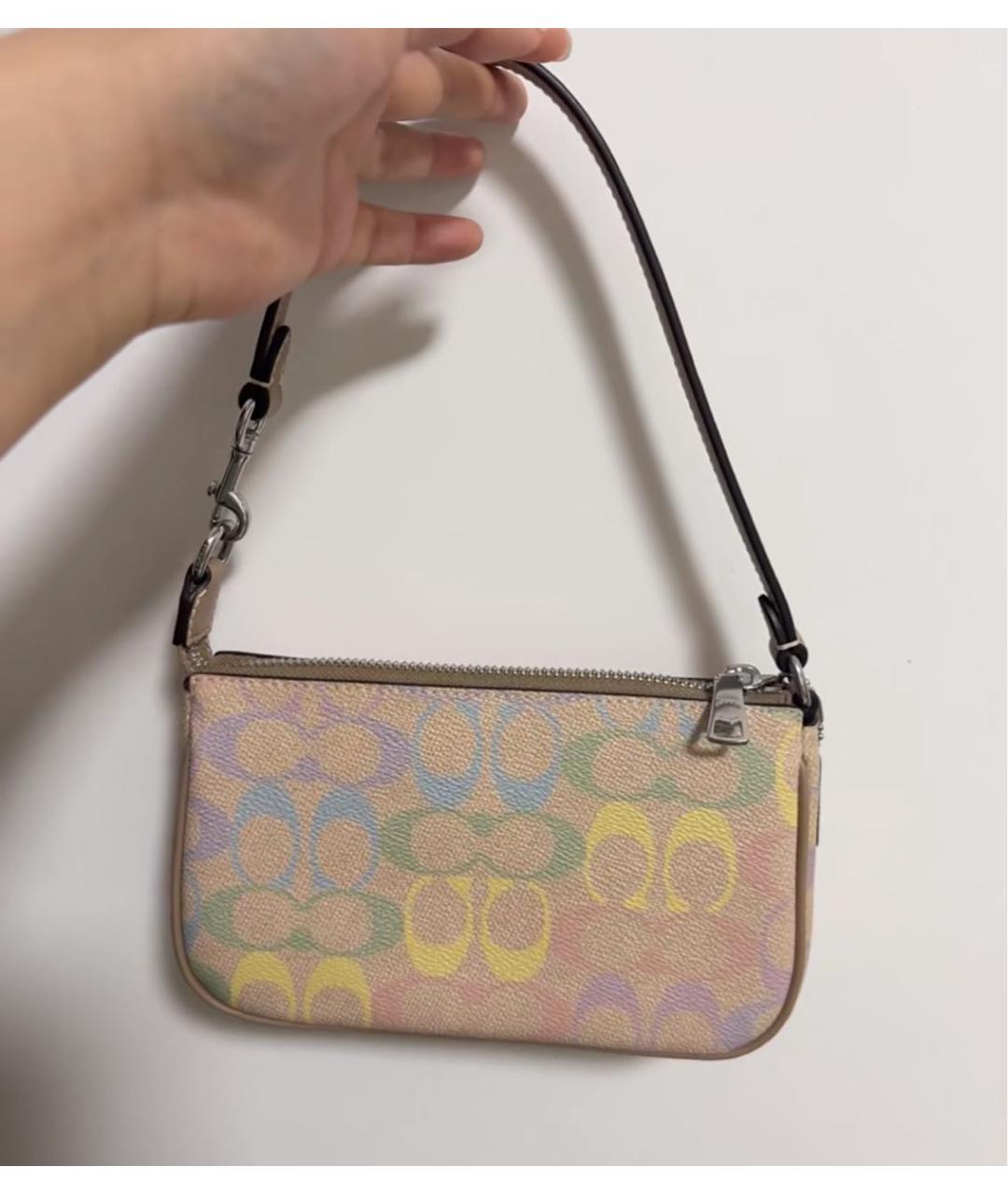 COACH Бежевая сумка через плечо, фото 8