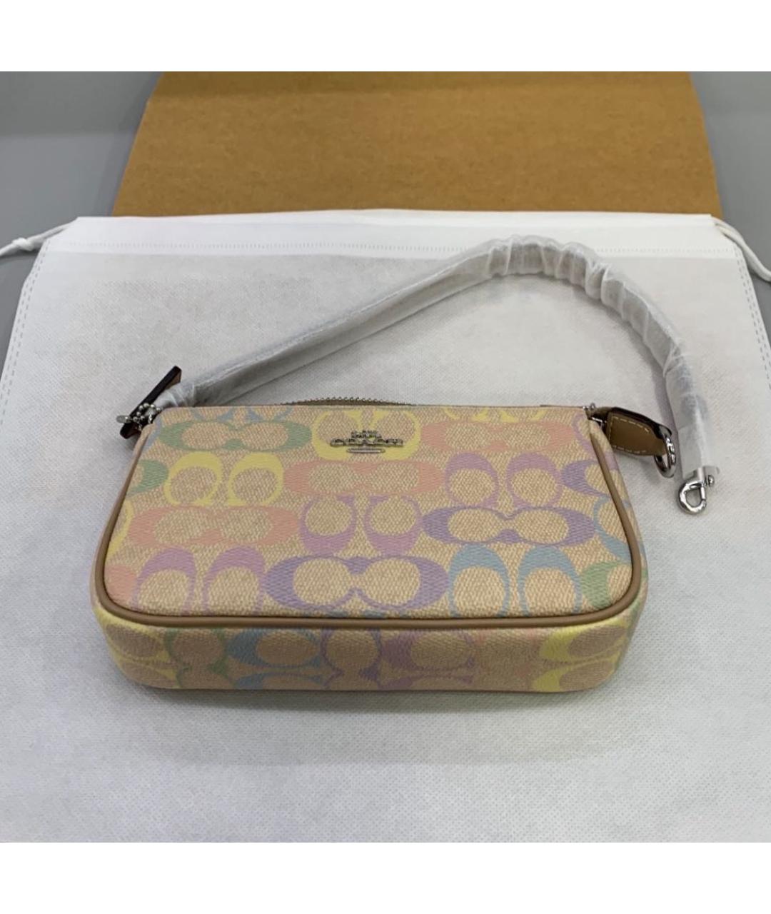 COACH Бежевая сумка через плечо, фото 6