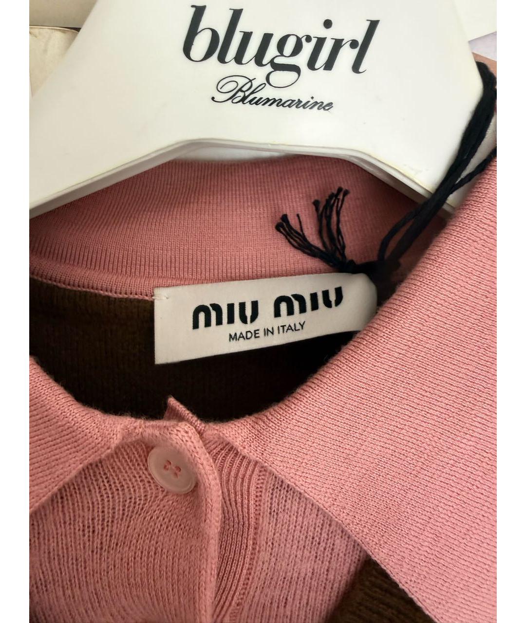 MIU MIU Коралловый кашемировый джемпер / свитер, фото 3