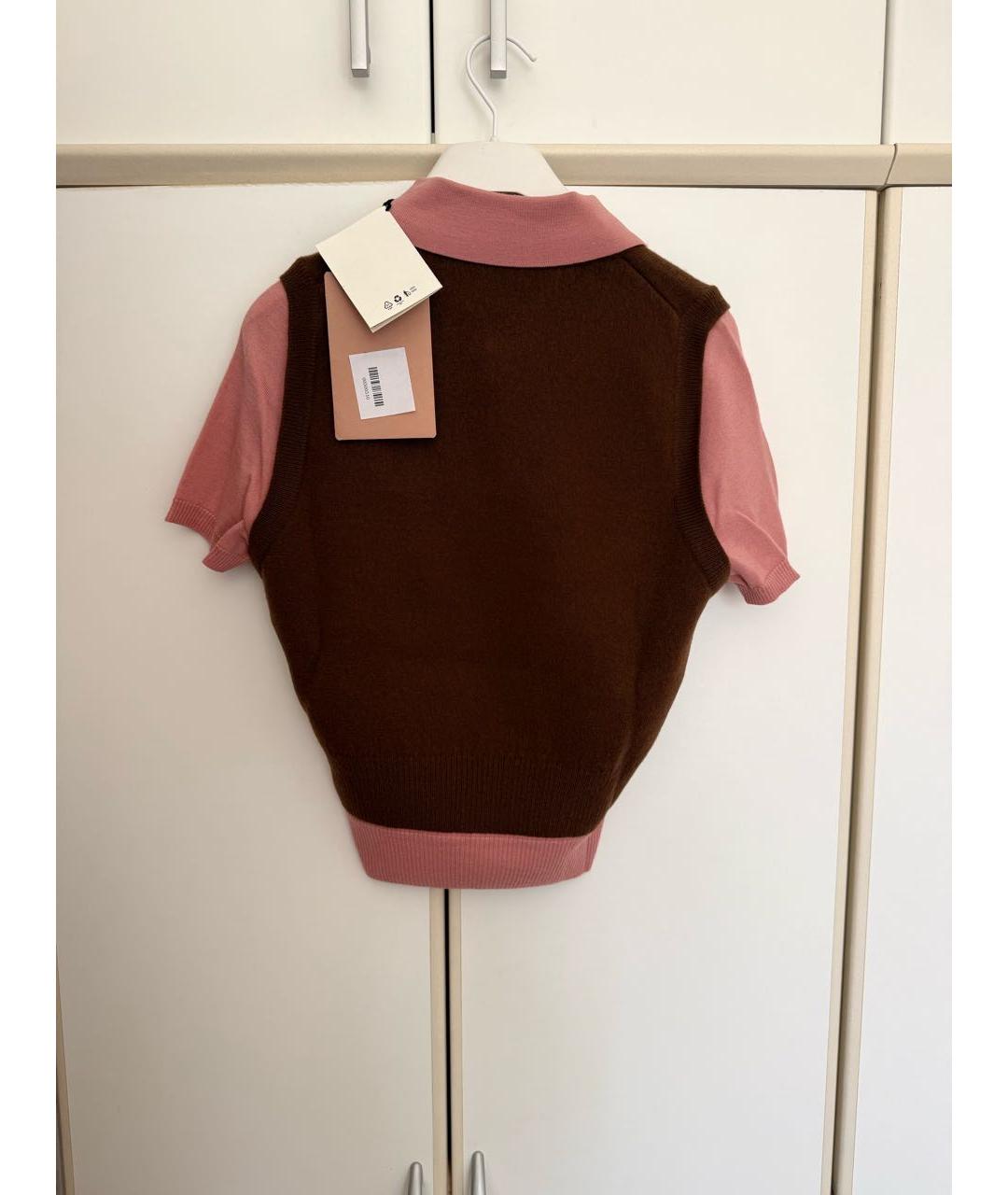 MIU MIU Коралловый кашемировый джемпер / свитер, фото 2
