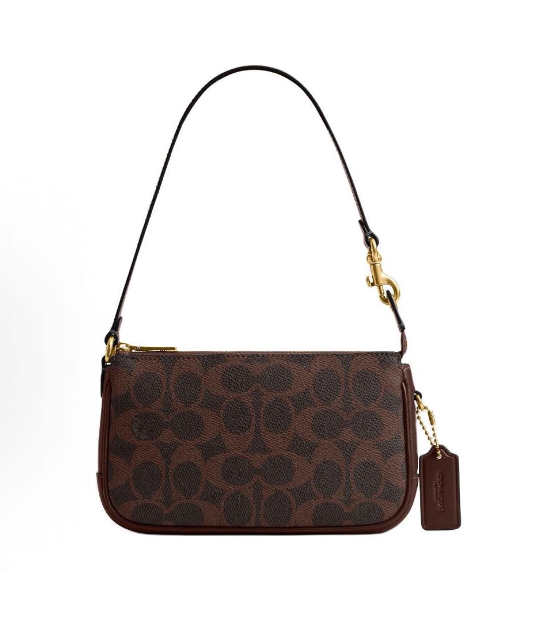 COACH Коричневая сумка через плечо, фото 9