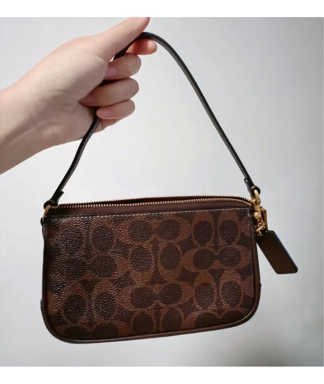 COACH Коричневая сумка через плечо, фото 7