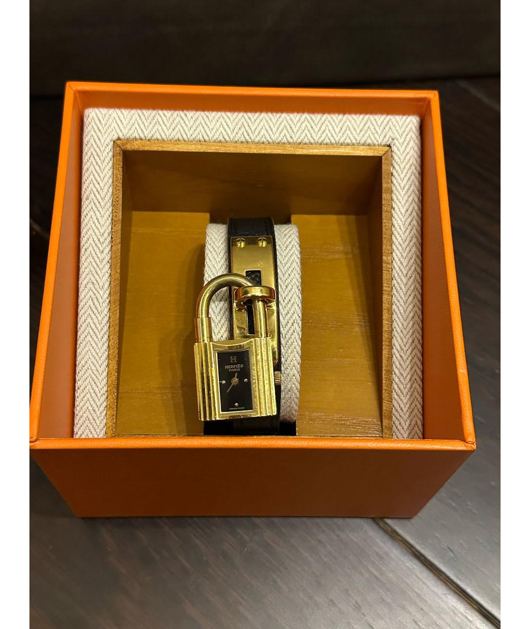 HERMES Черные часы, фото 2