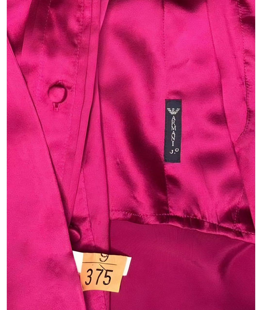 ARMANI JEANS Фуксия шелковая блузы, фото 7