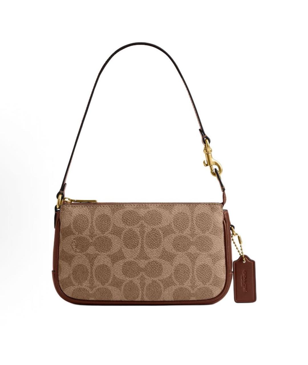 COACH Коричневая сумка через плечо, фото 9