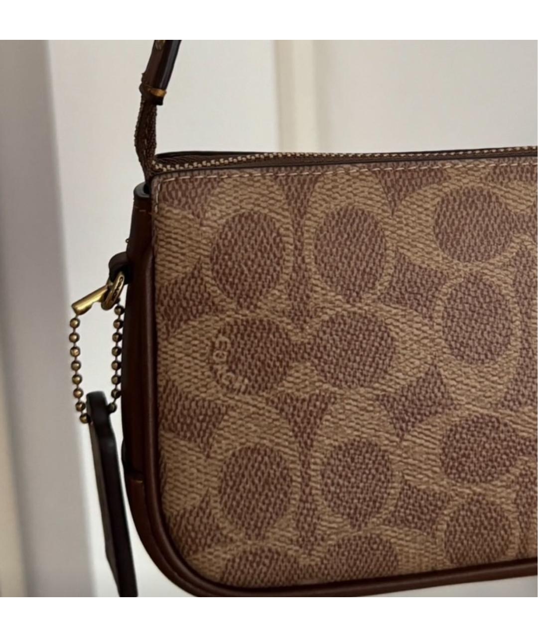 COACH Коричневая сумка через плечо, фото 7