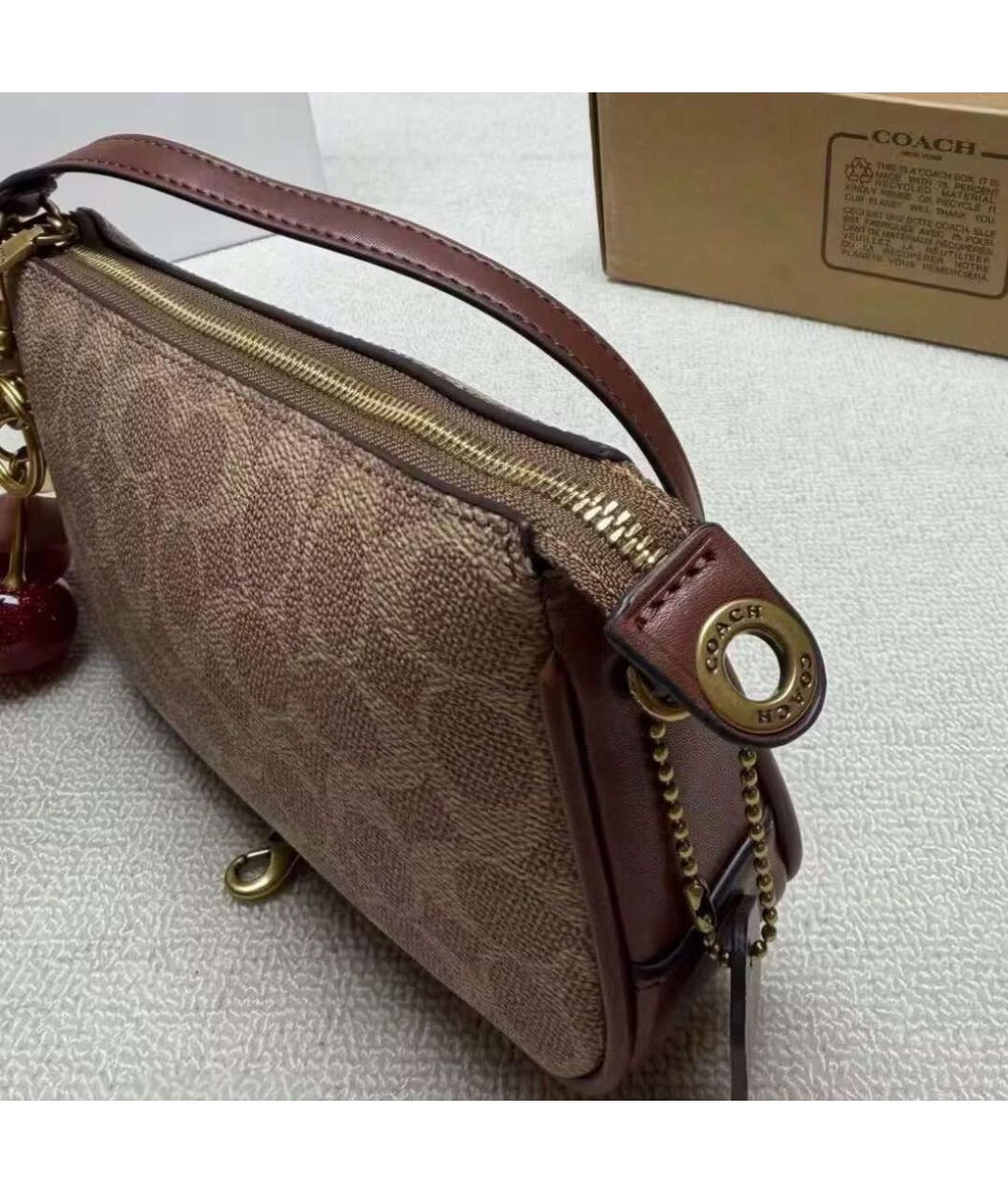 COACH Коричневая сумка через плечо, фото 8