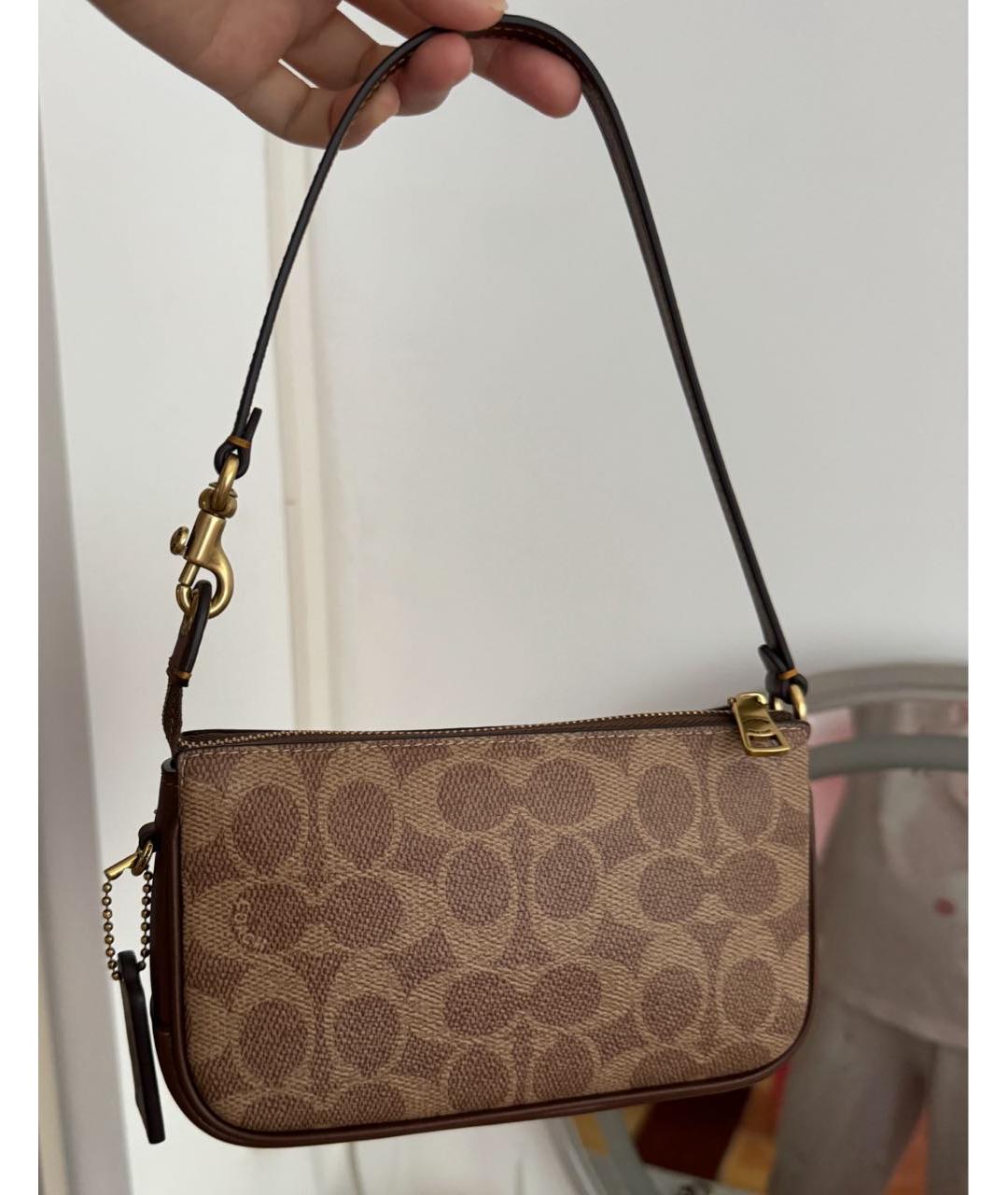 COACH Коричневая сумка через плечо, фото 6