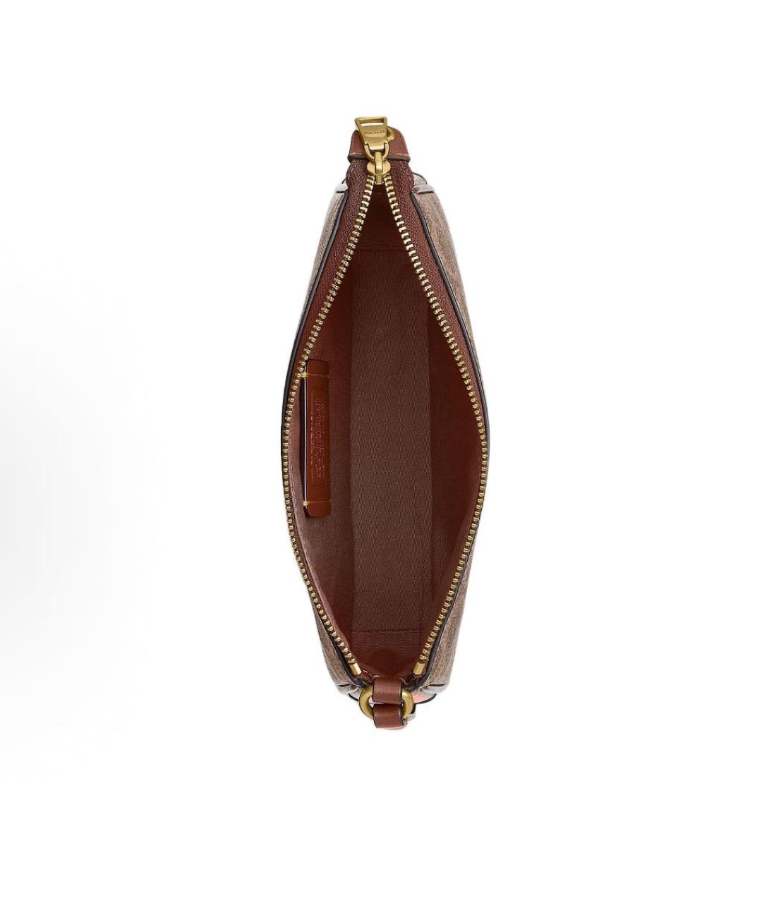 COACH Коричневая сумка через плечо, фото 3