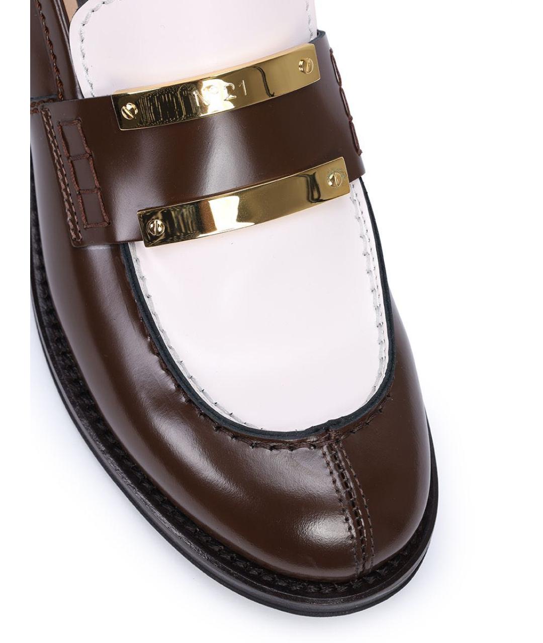 NO. 21 Коричневые кожаные лоферы, фото 3