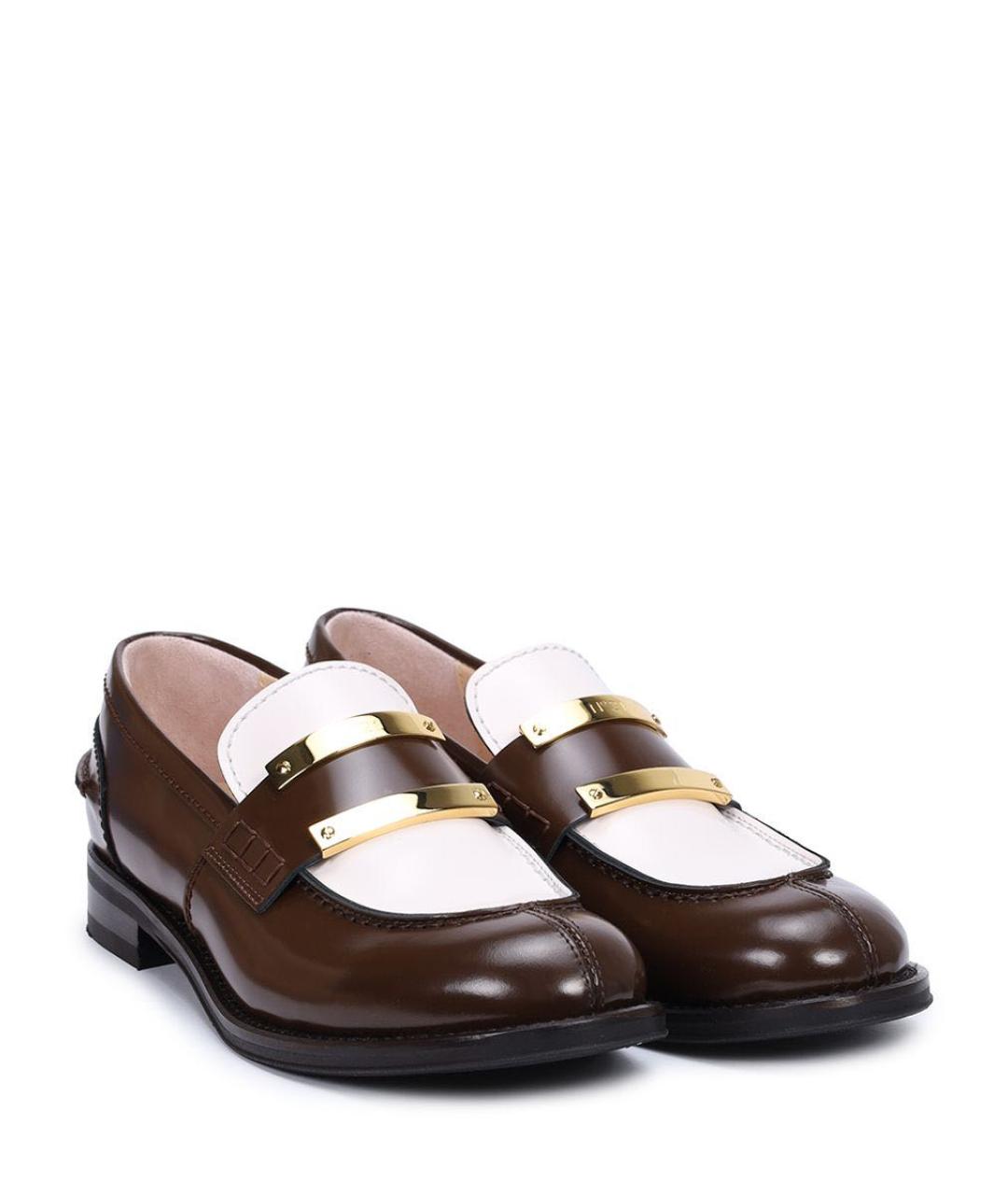 NO. 21 Коричневые кожаные лоферы, фото 2