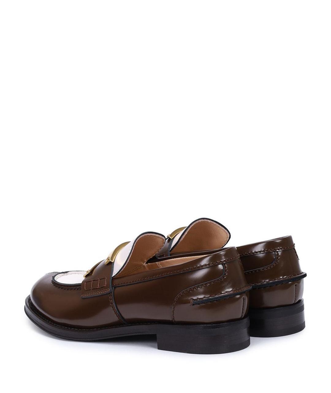 NO. 21 Коричневые кожаные лоферы, фото 4