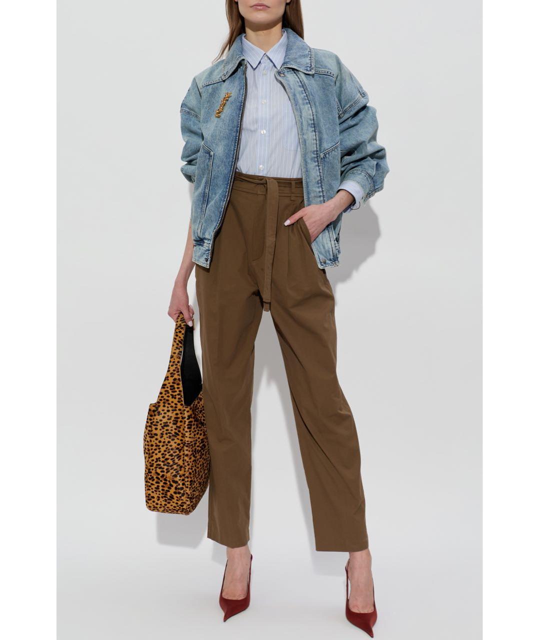 SAINT LAURENT Голубая хлопковая рубашка, фото 4