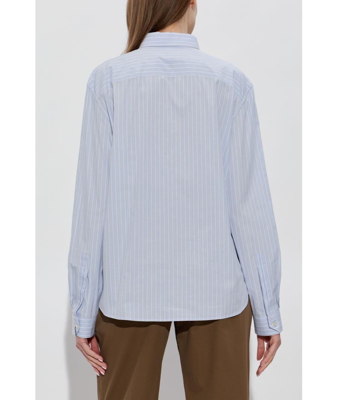 SAINT LAURENT Голубая хлопковая рубашка, фото 6