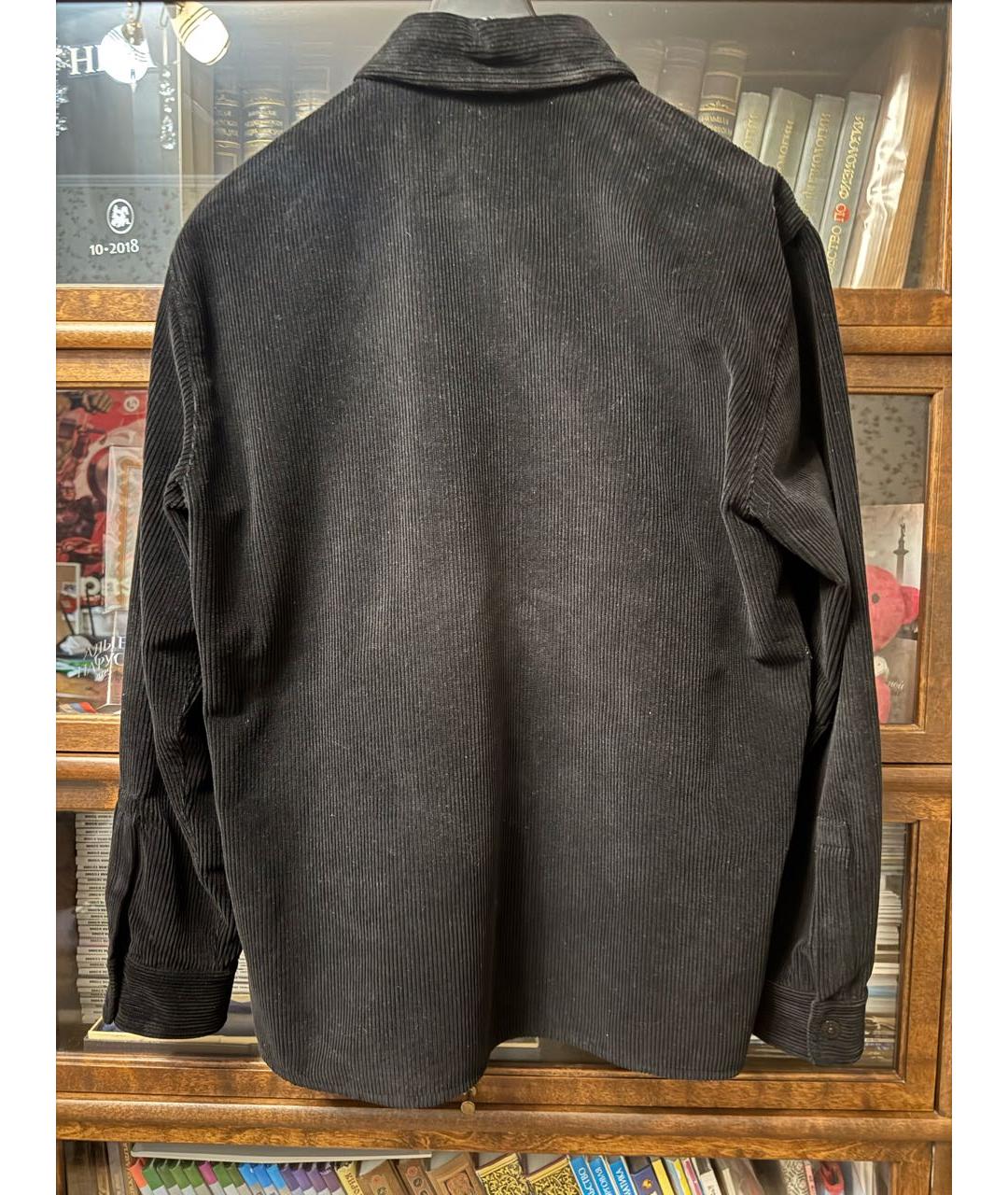 STONE ISLAND Черный хлопковый кардиган, фото 2