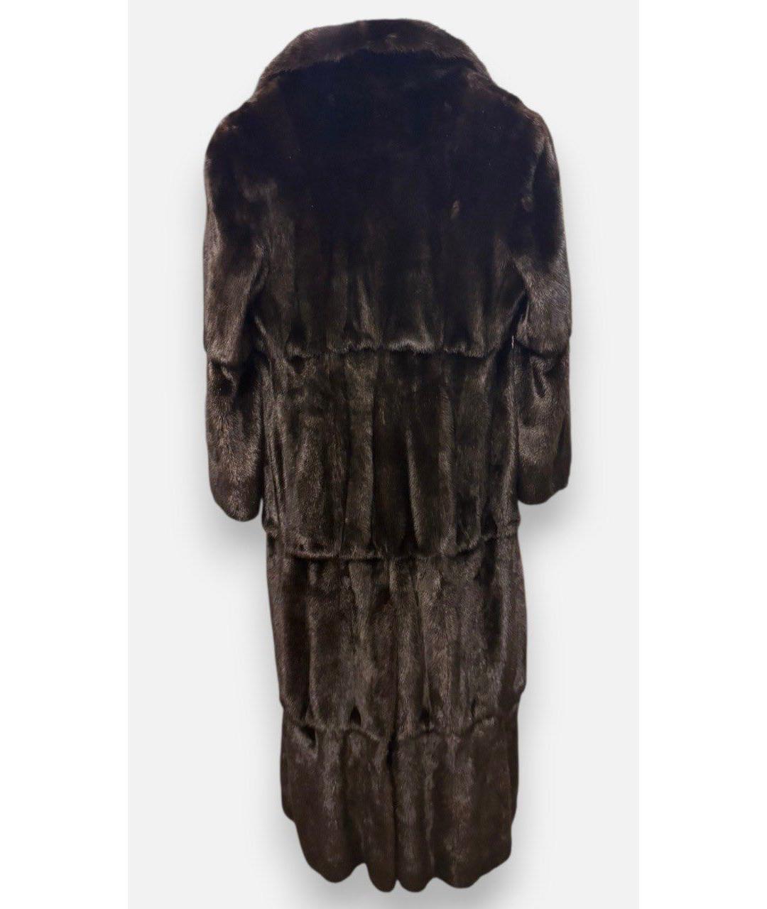 FENDI Коричневая меховая шуба, фото 2