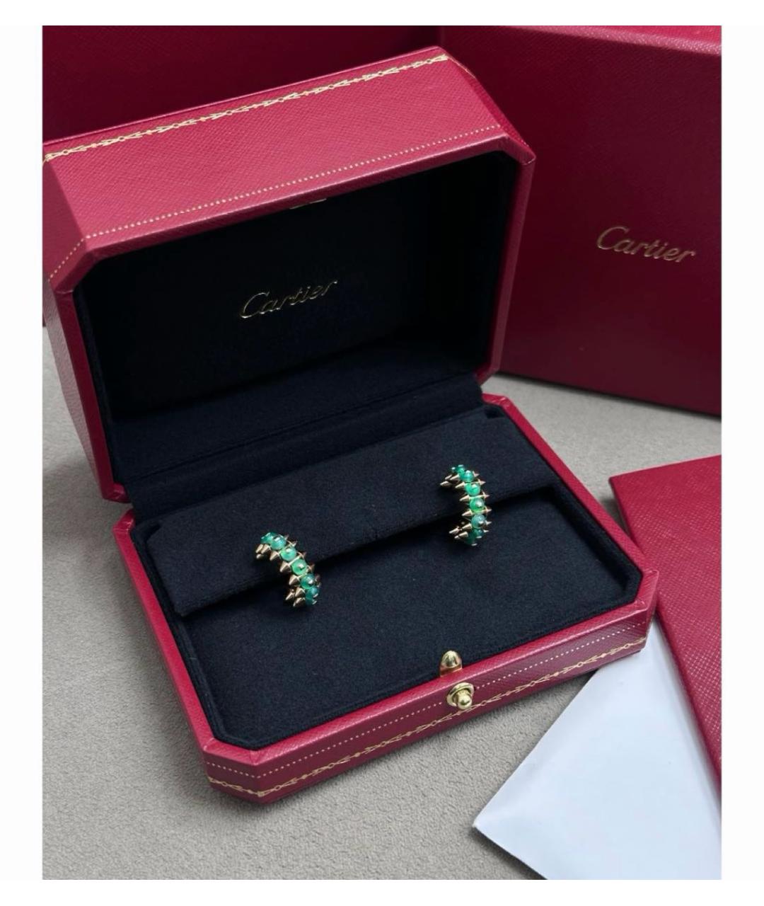 CARTIER Золотые серьги из розового золота, фото 5