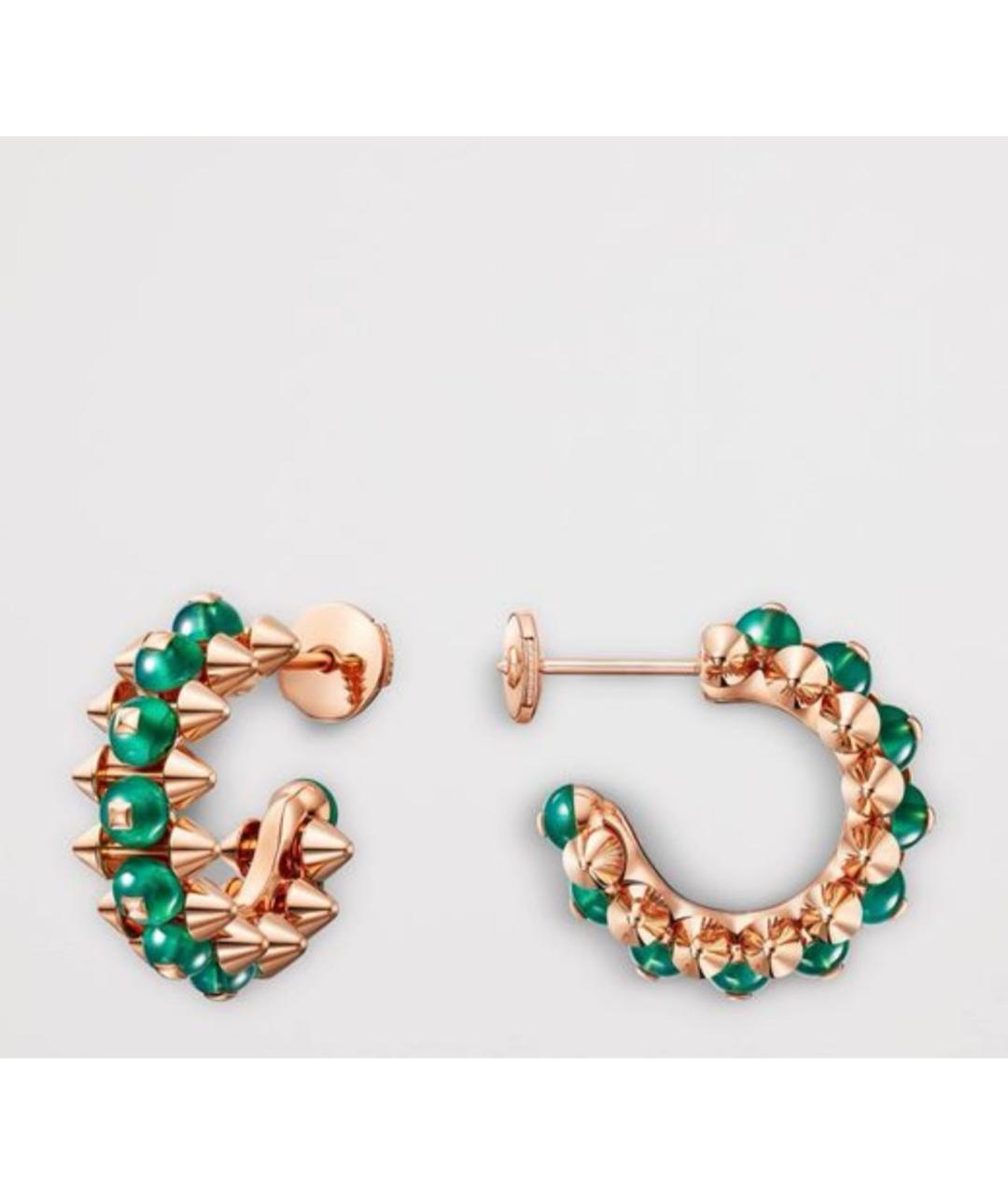 CARTIER Золотые серьги из розового золота, фото 2