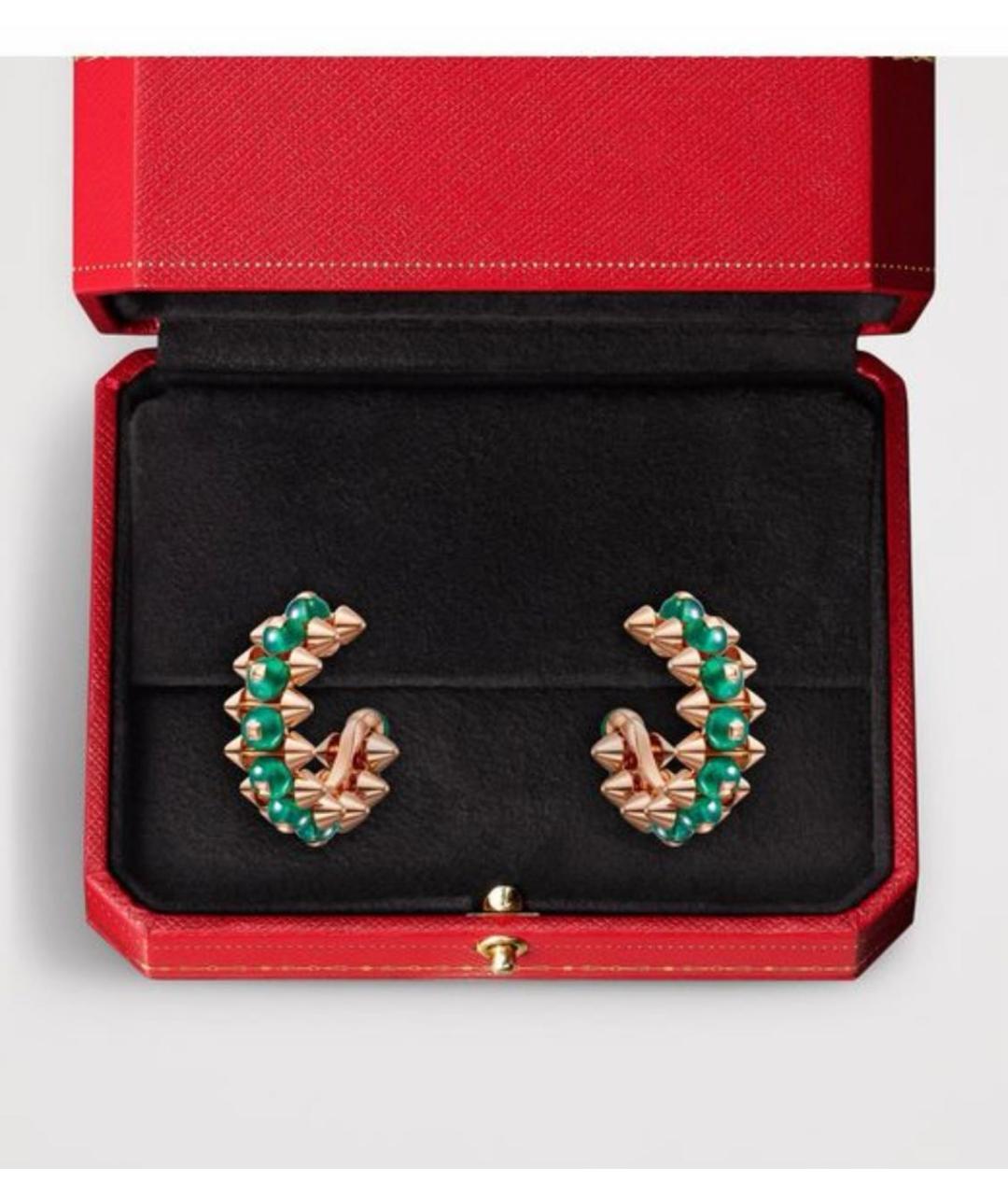 CARTIER Золотые серьги из розового золота, фото 7