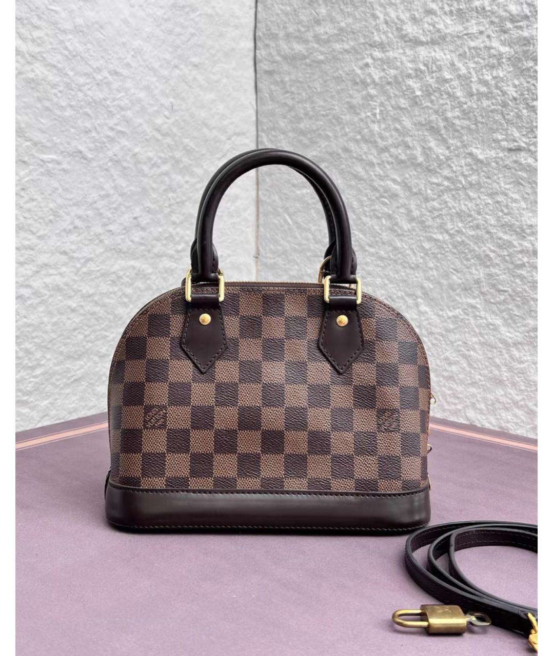 LOUIS VUITTON Коричневая сумка с короткими ручками, фото 3