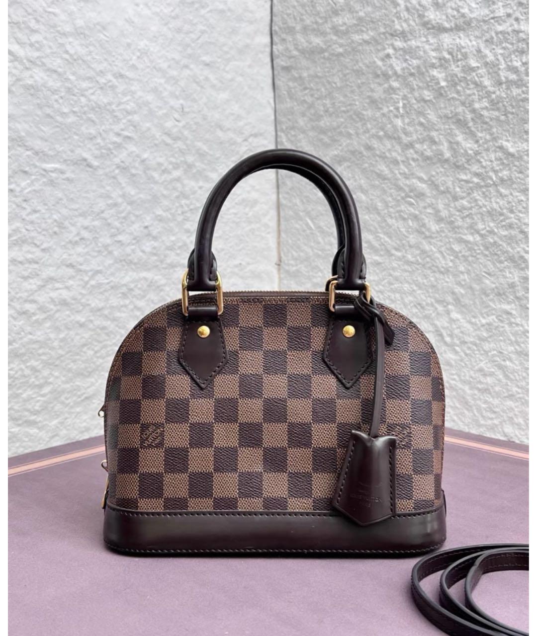 LOUIS VUITTON Коричневая сумка с короткими ручками, фото 6