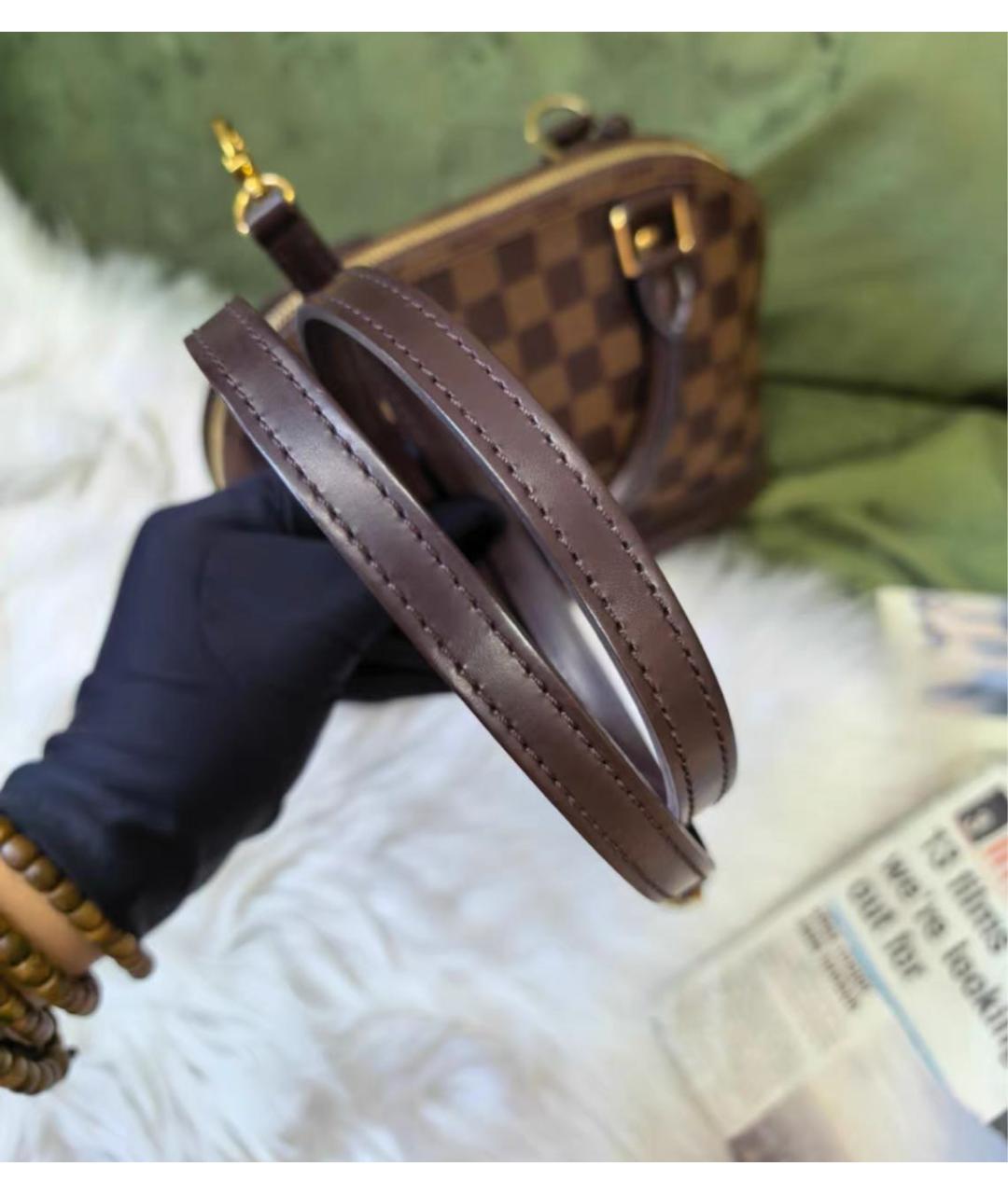 LOUIS VUITTON Коричневая сумка с короткими ручками, фото 5