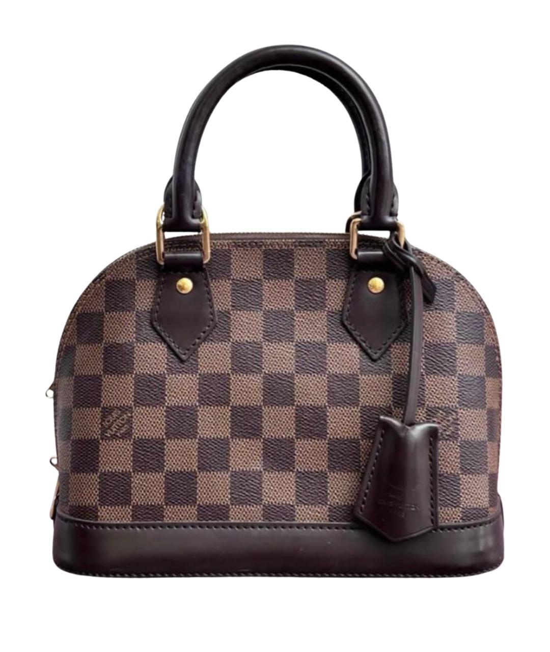 LOUIS VUITTON Коричневая сумка с короткими ручками, фото 1