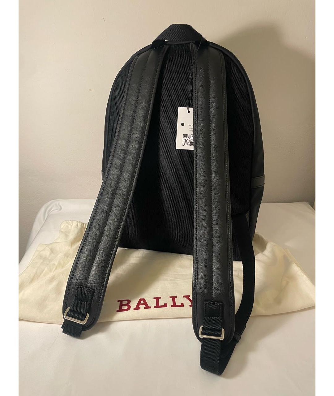 BALLY Черный синтетический рюкзак, фото 3