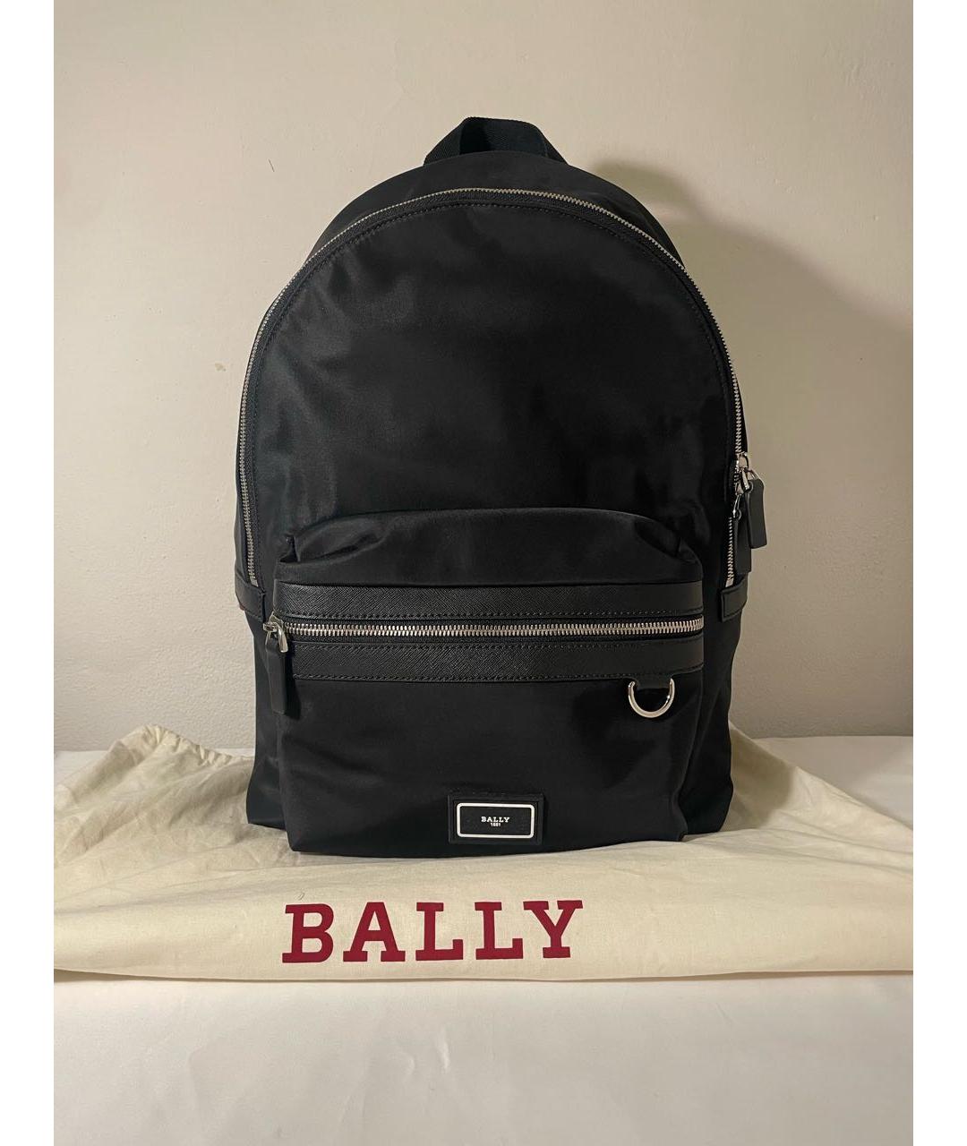 BALLY Черный синтетический рюкзак, фото 7