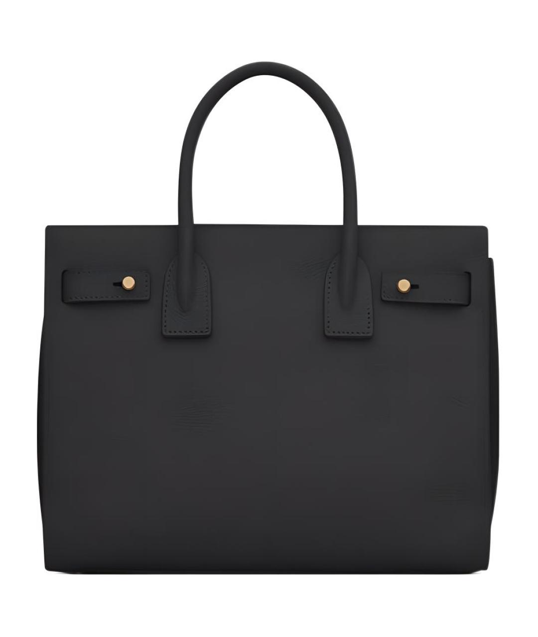 SAINT LAURENT Черная кожаная сумка через плечо, фото 4