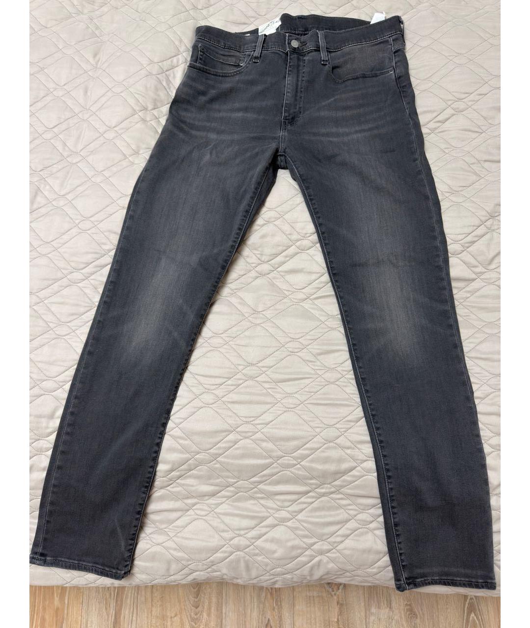 LEVI'S Антрацитовые хлопко-эластановые джинсы скинни, фото 5