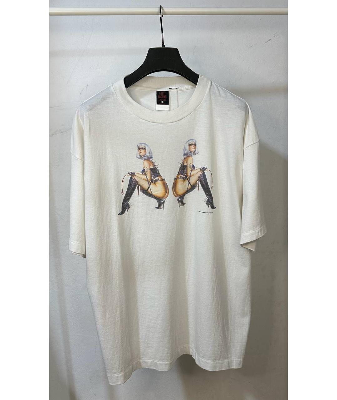 Saint Michael Бежевая хлопковая футболка, фото 4