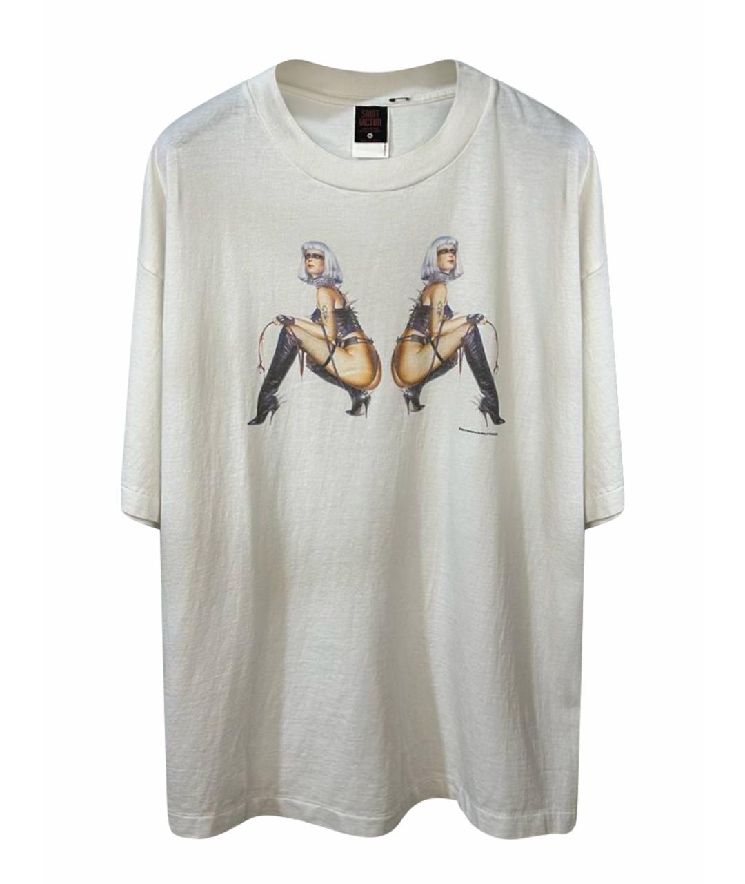 Saint Michael Бежевая хлопковая футболка, фото 1