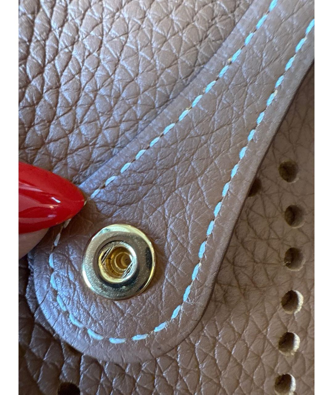 HERMES Коричневая кожаная сумка через плечо, фото 3