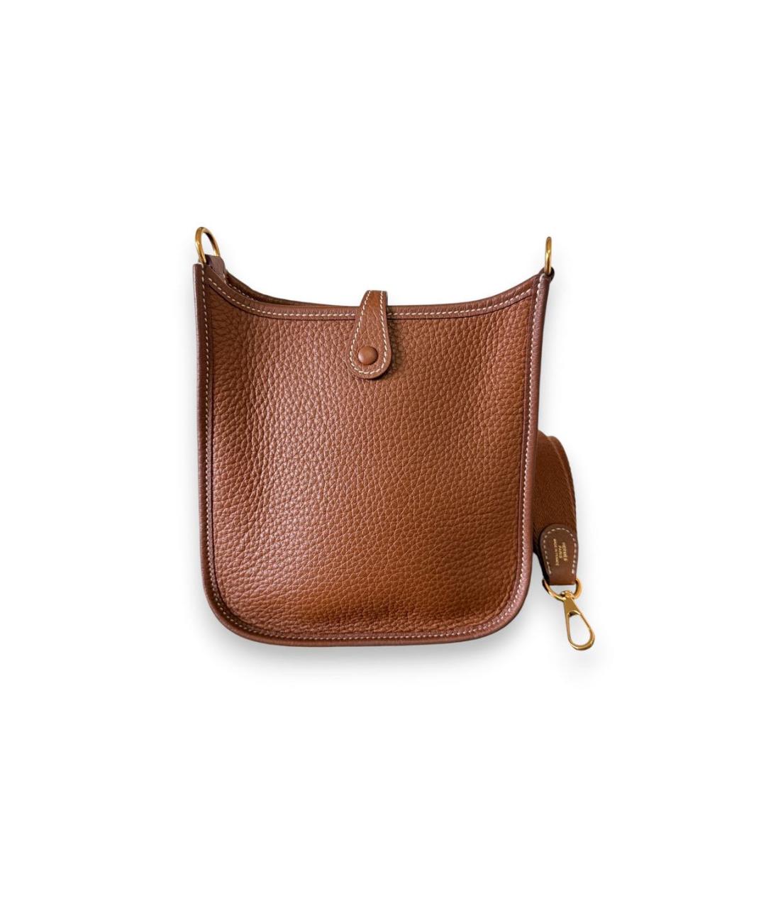 HERMES Коричневая кожаная сумка через плечо, фото 2