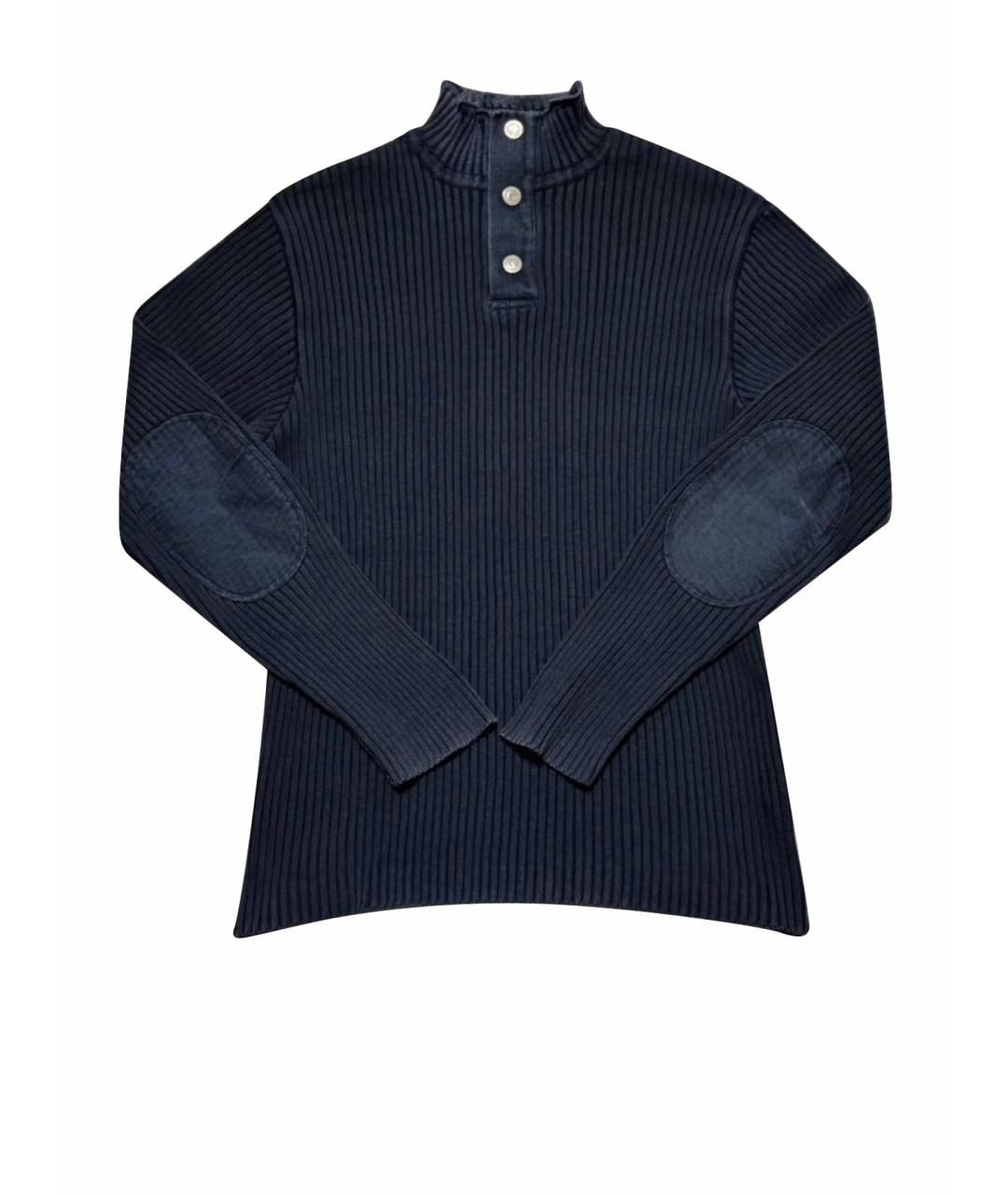 DOLCE&GABBANA Темно-синий полиэстеровый джемпер / свитер, фото 1