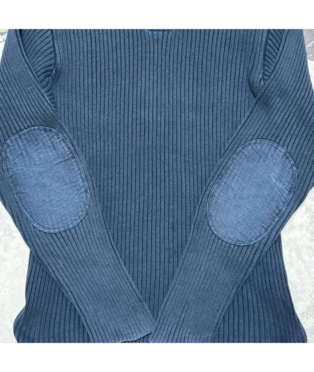 DOLCE&GABBANA Темно-синий полиэстеровый джемпер / свитер, фото 5