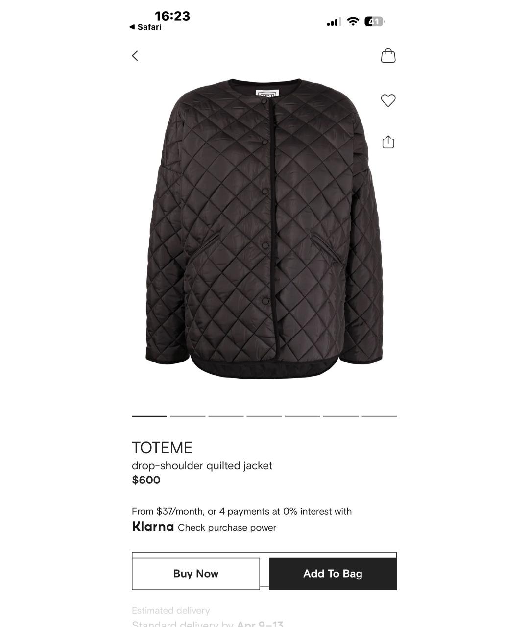 TOTEME Черная полиамидовая куртка, фото 8